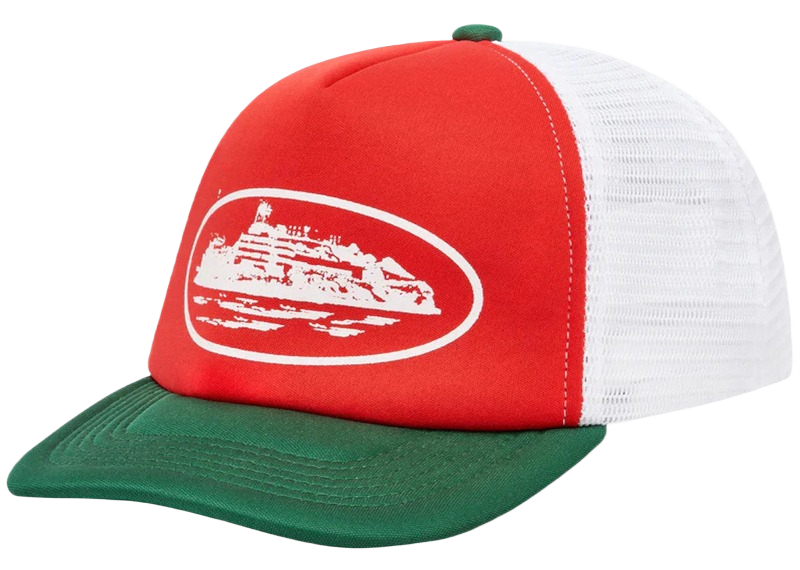 Corteiz Alcatraz Trucker Hat Red/Green-Corteiz-pikastore.cz