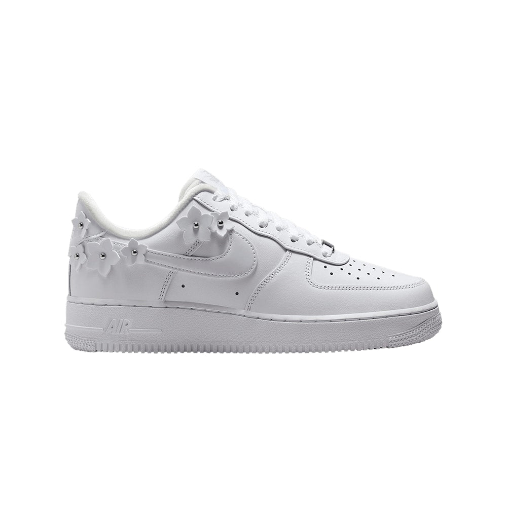 Nike Wmns Air Force 1 07 White Wolf Grey Metallic Silver – scarpe, argento