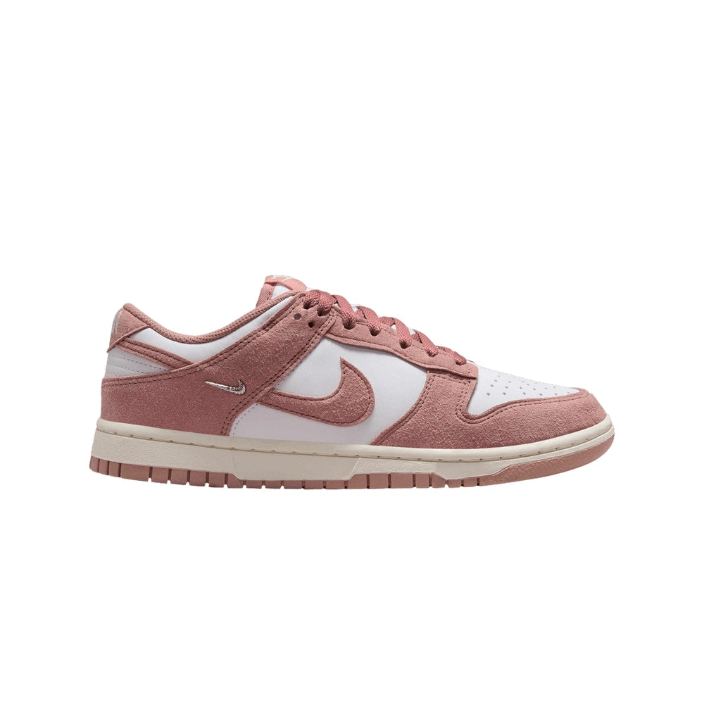 Nike Wmns Dunk Low Rose Whisper Mini Swoosh – boty, červená