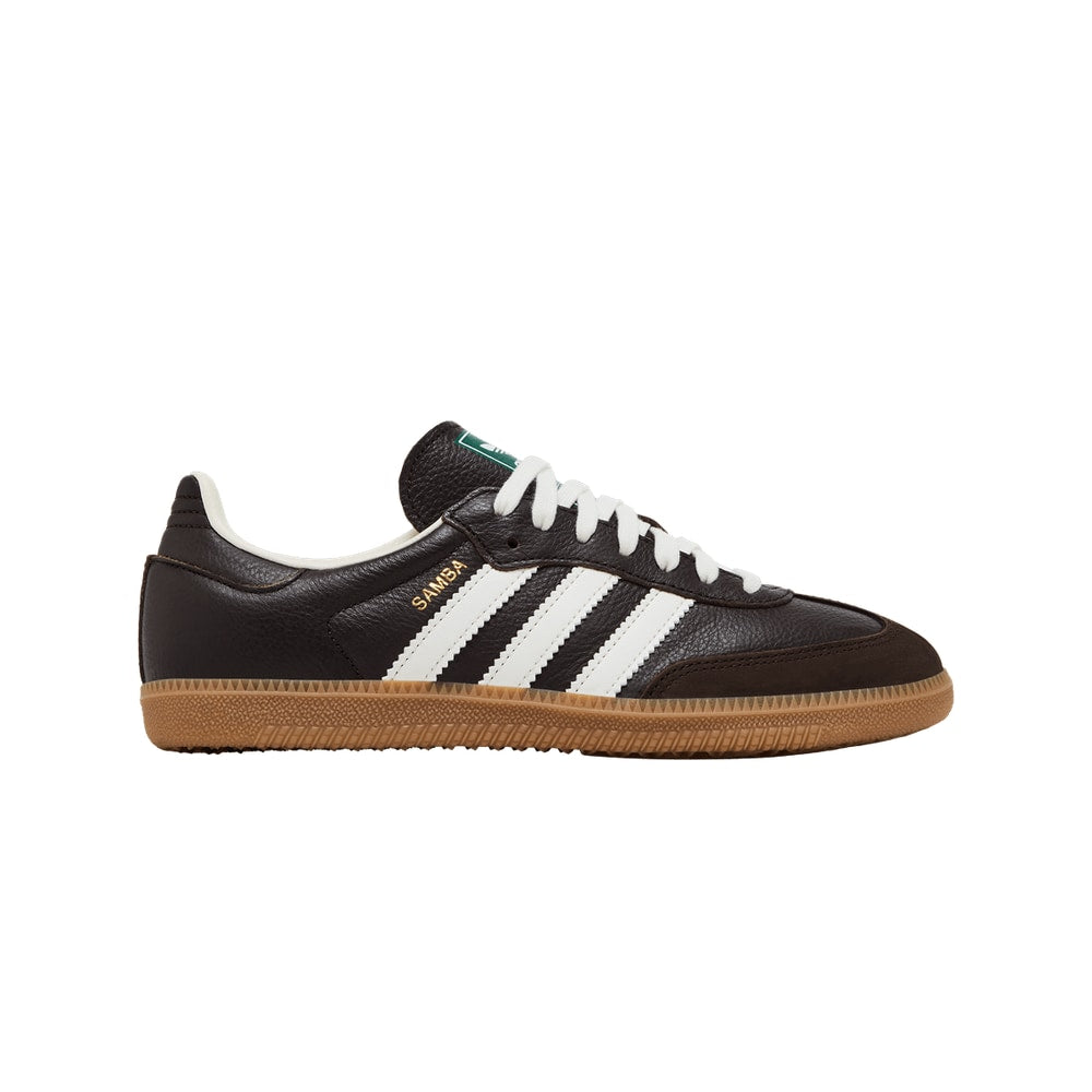adidas Samba OG Dark Brown Off White Gum – boty, oranžová