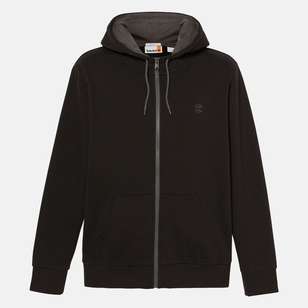 Timberland Hooded sweat jacket Black – dukserica, crna