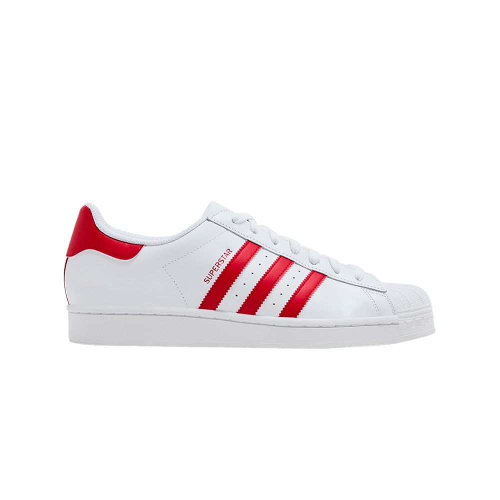 adidas Superstar Footwear White Scarlet – pantofi, roșu