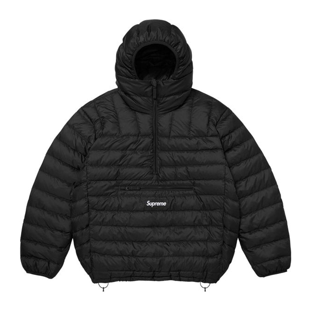 Supreme Micro Down Half Zip Hooded Pullover Black – суичър