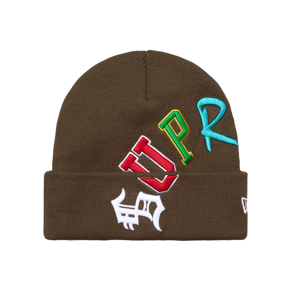 Supreme New Era Arc Beanie Brown