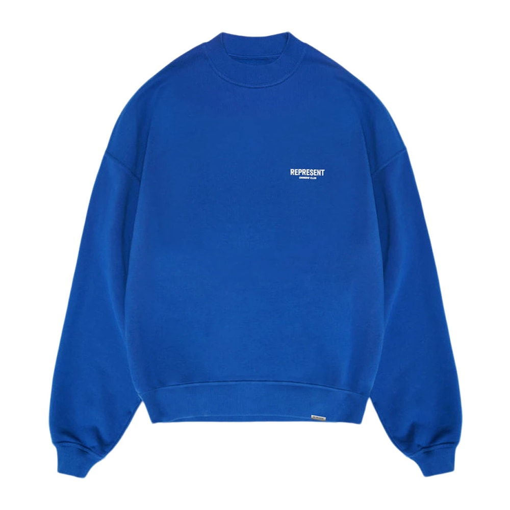 Represent Owner's Club Sweater Cobalt Blue/White – dukserica