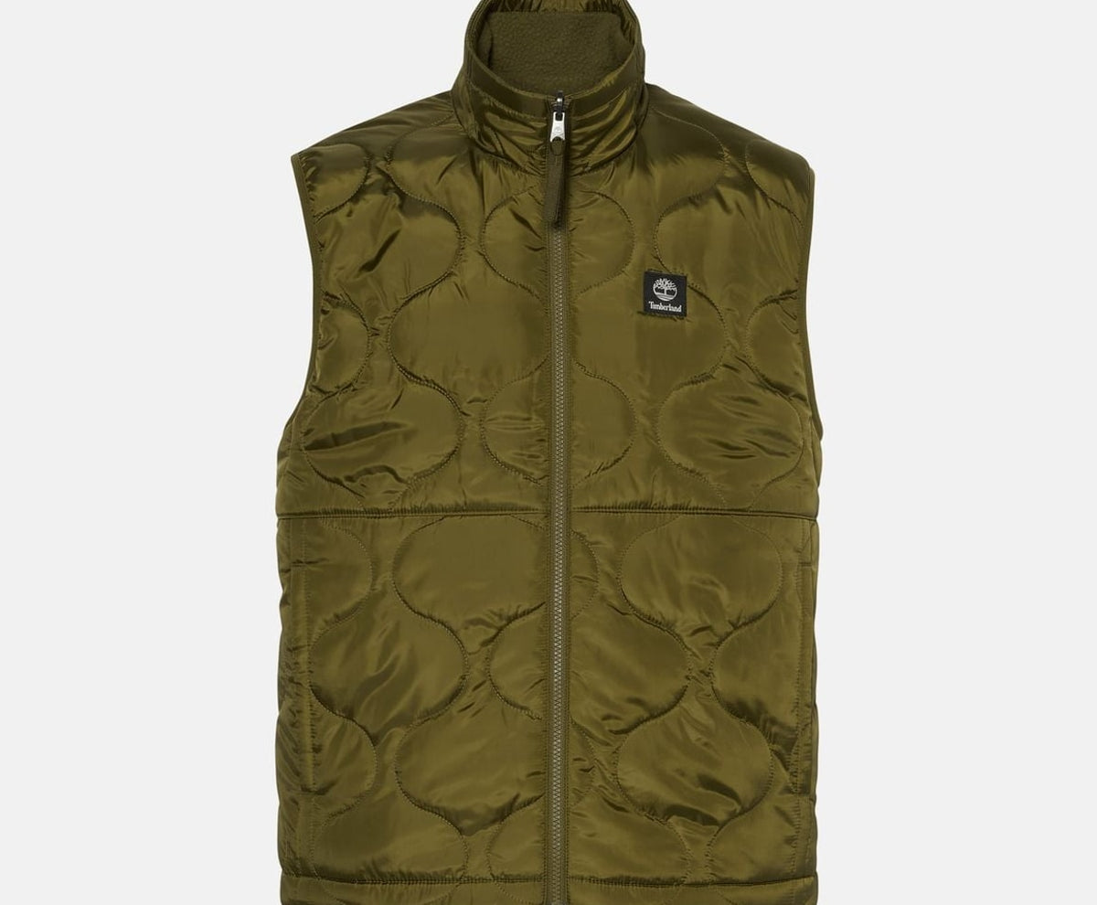 Timberland Reversible gilet Newton Khaki – vêtements