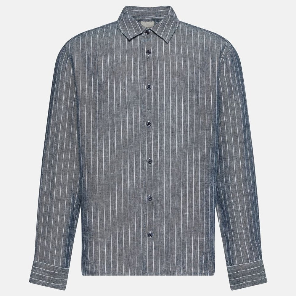 Calvin Klein Linen shirt Blue – kläder, blå