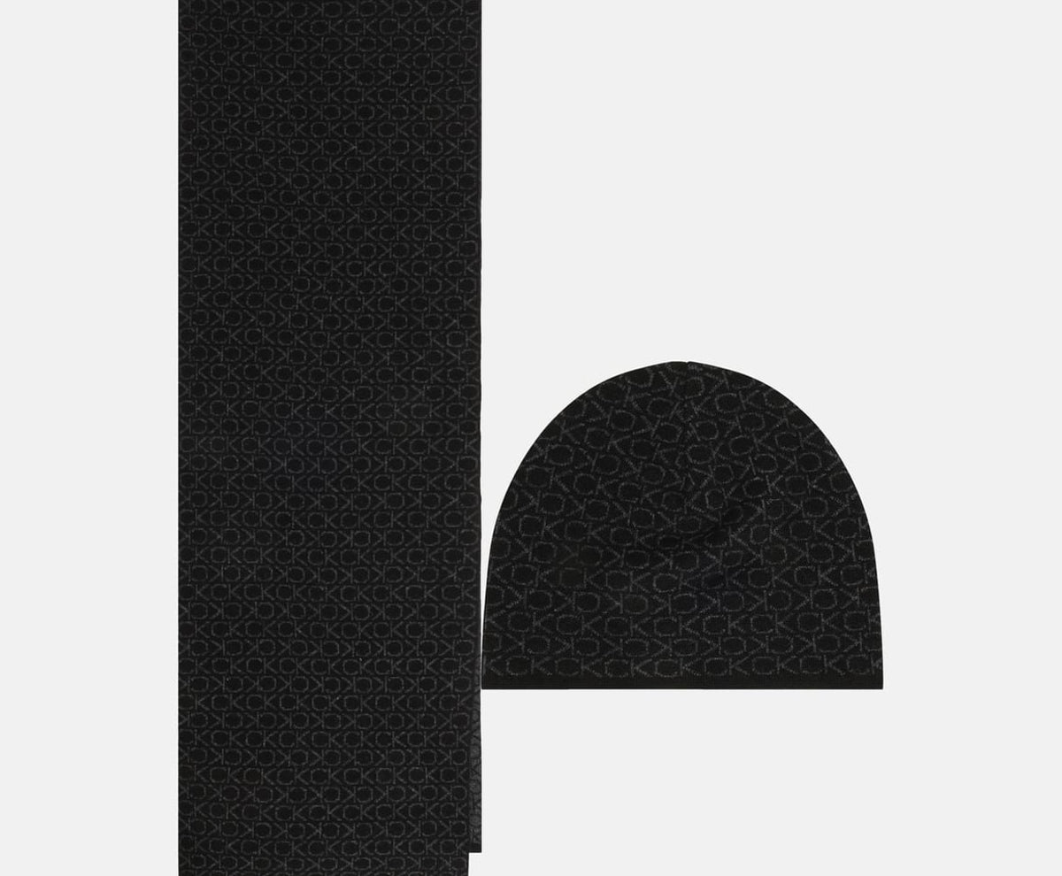 Calvin Klein Wool-blend scarf Black – accesorios, negro