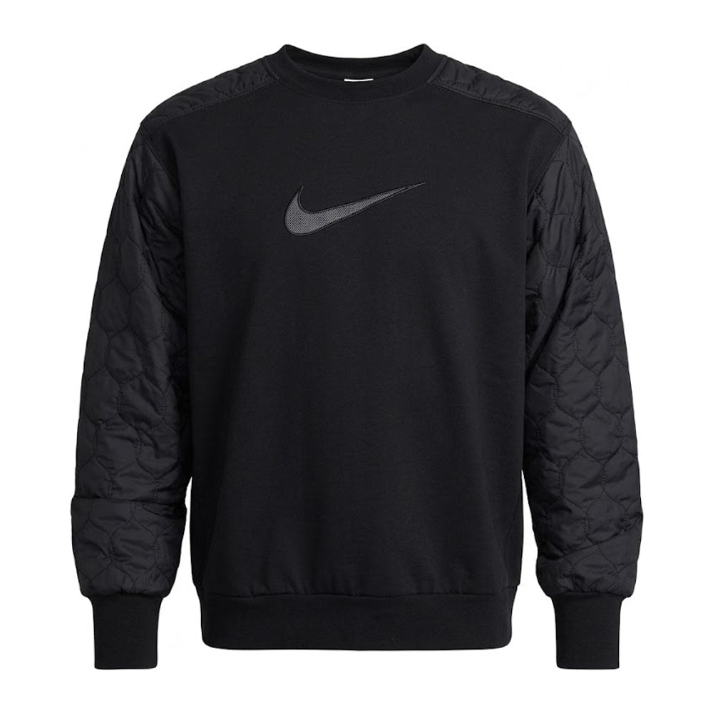 Nike Standard Issue Men's Basketball Crew-Neck Sweatshirt Black – felpa