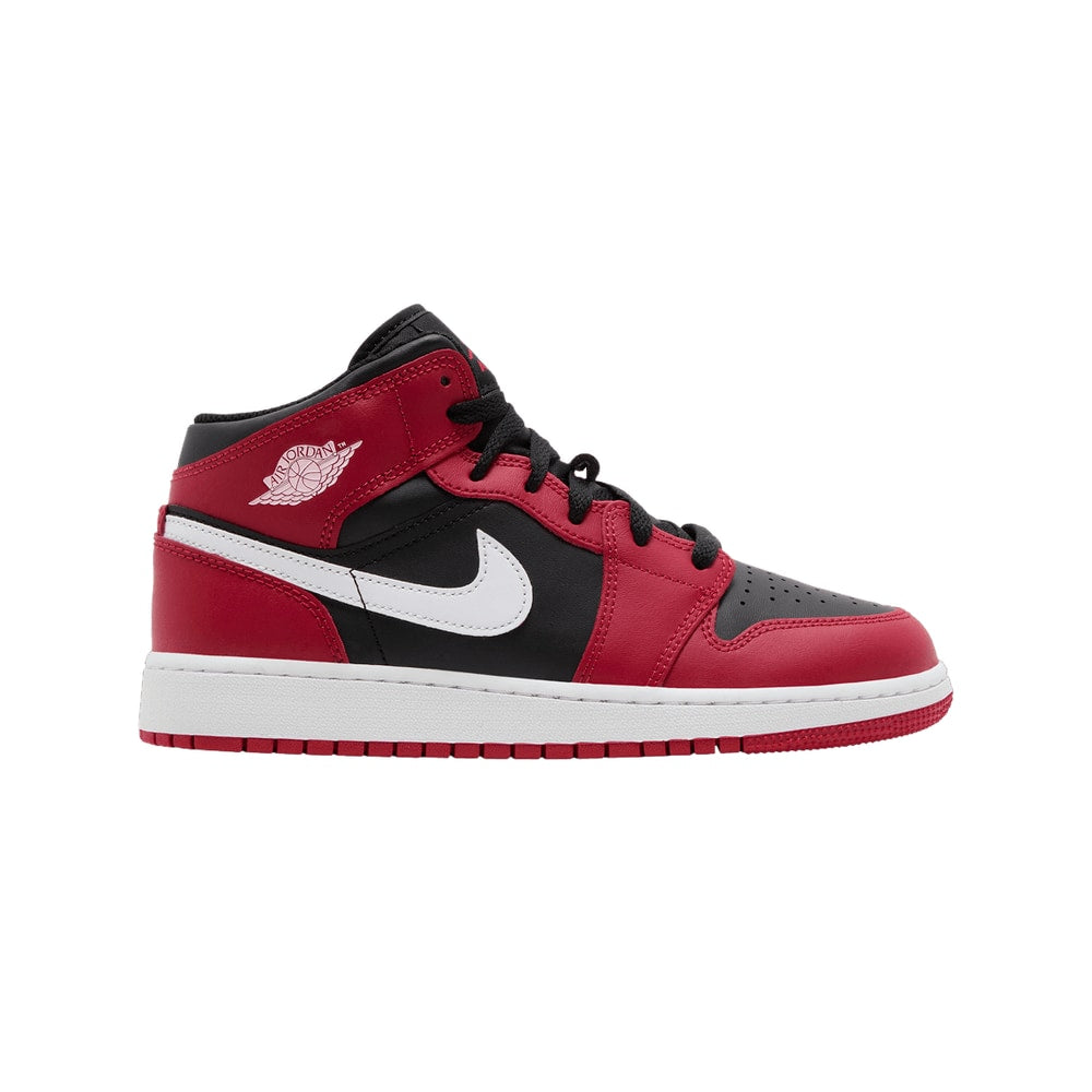 Air Jordan 1 Mid GS Gym Red Black White