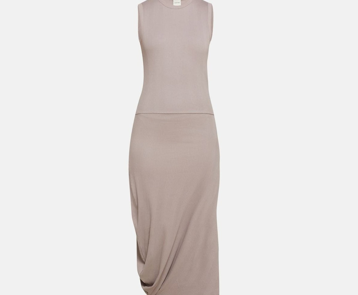 Calvin Klein Midi dress Greige – clothing