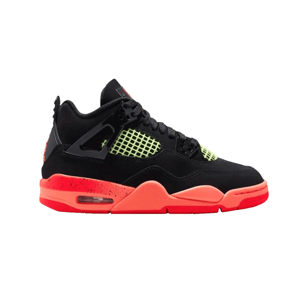 Air Jordan 4 Retro GS Black Infrared – tenisky, červená