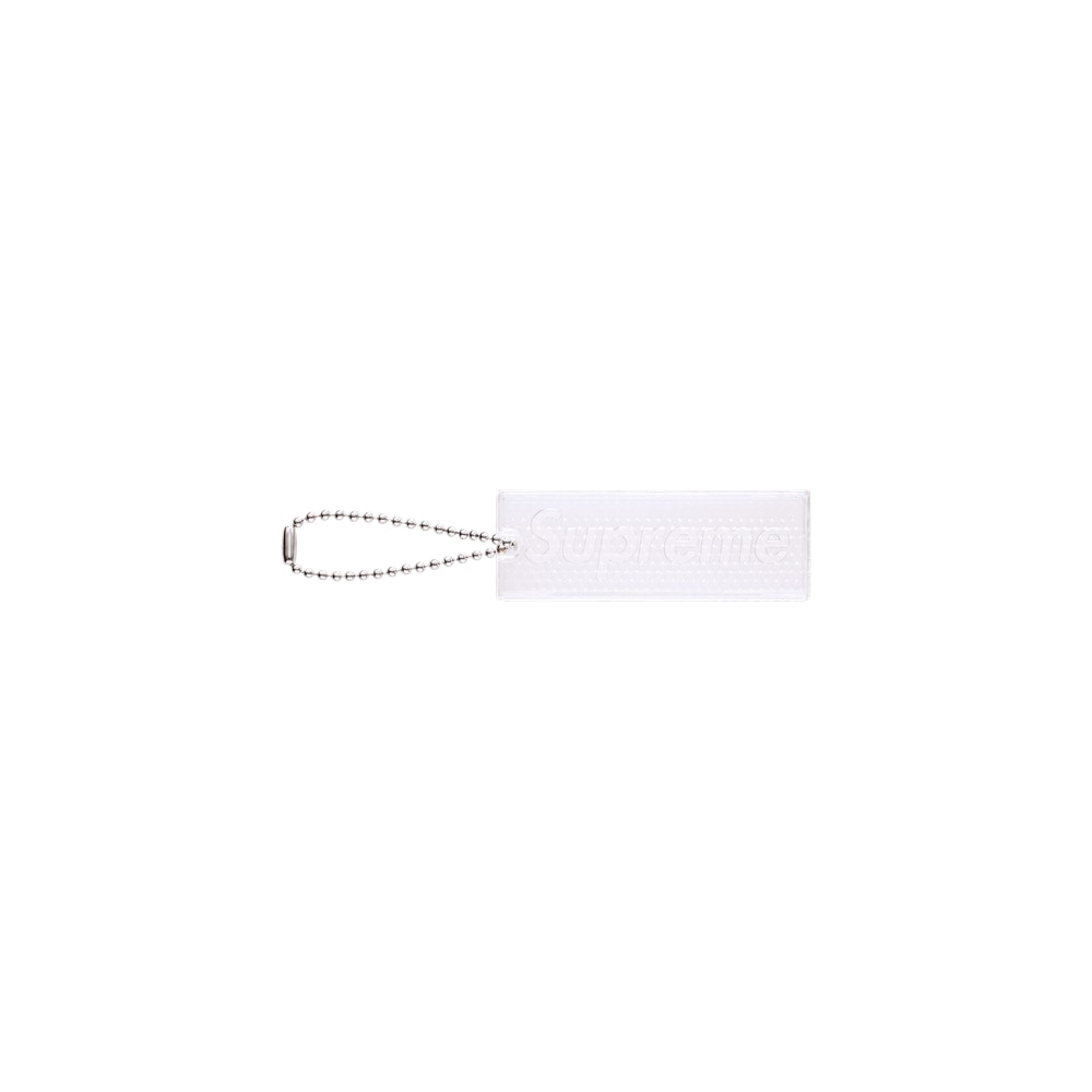 Supreme Reflective Keychain Clear
