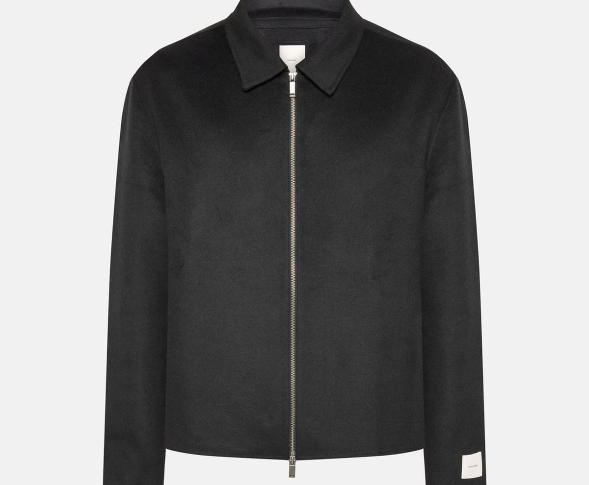 Calvin Klein Wool-blend jacket Black – jas, zwart