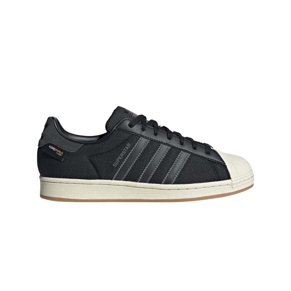 Adidas Superstar Black Carbon Gum Cordura – sko, sort