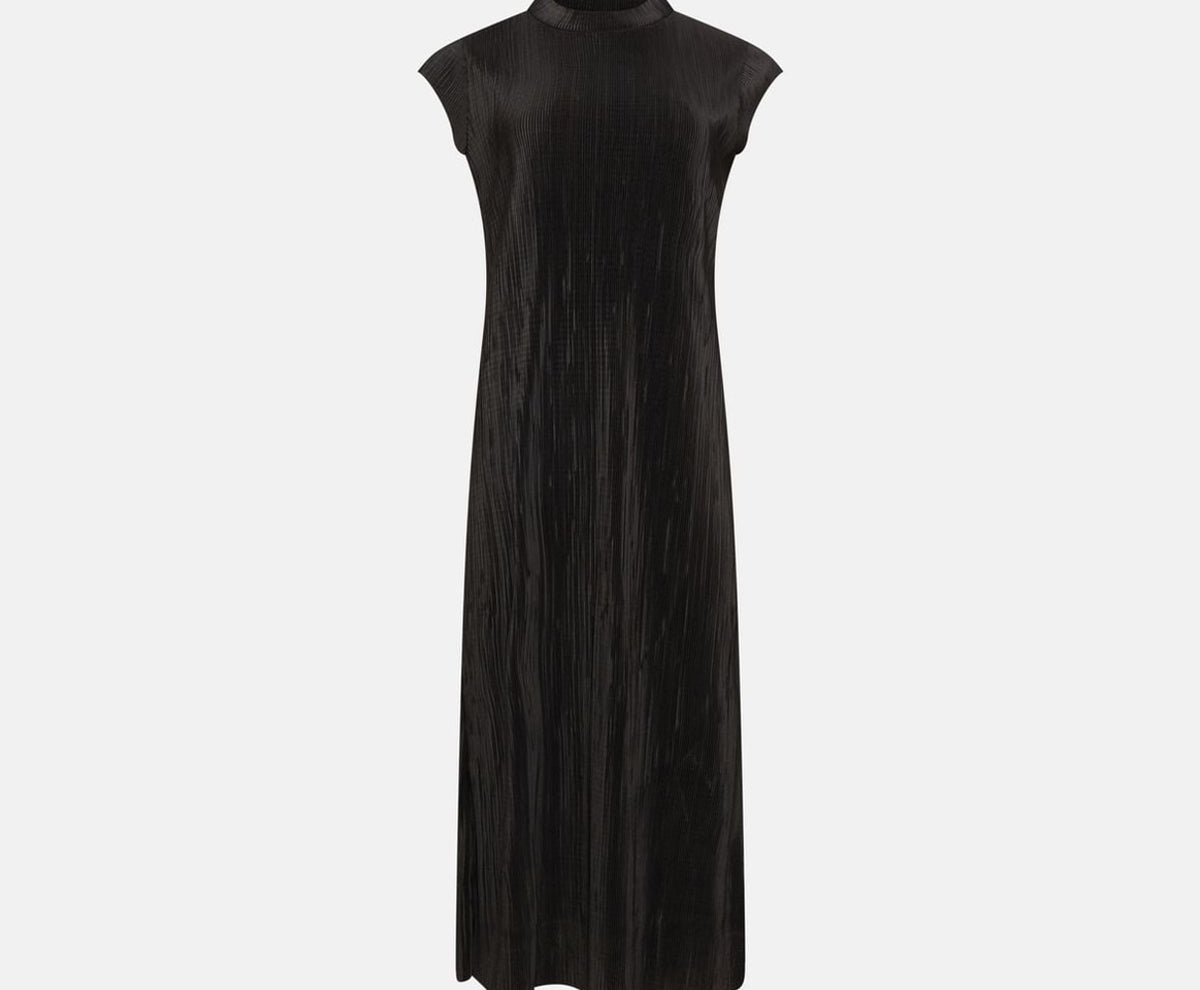 Calvin Klein Ribbed dress Black – одяг, чорний