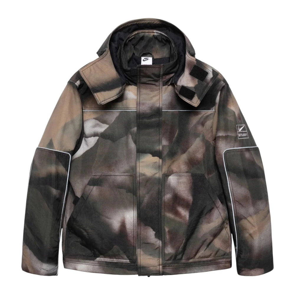 Stussy x Nike Primaloft Utility Jacket Multicolor – bunda, hnědá