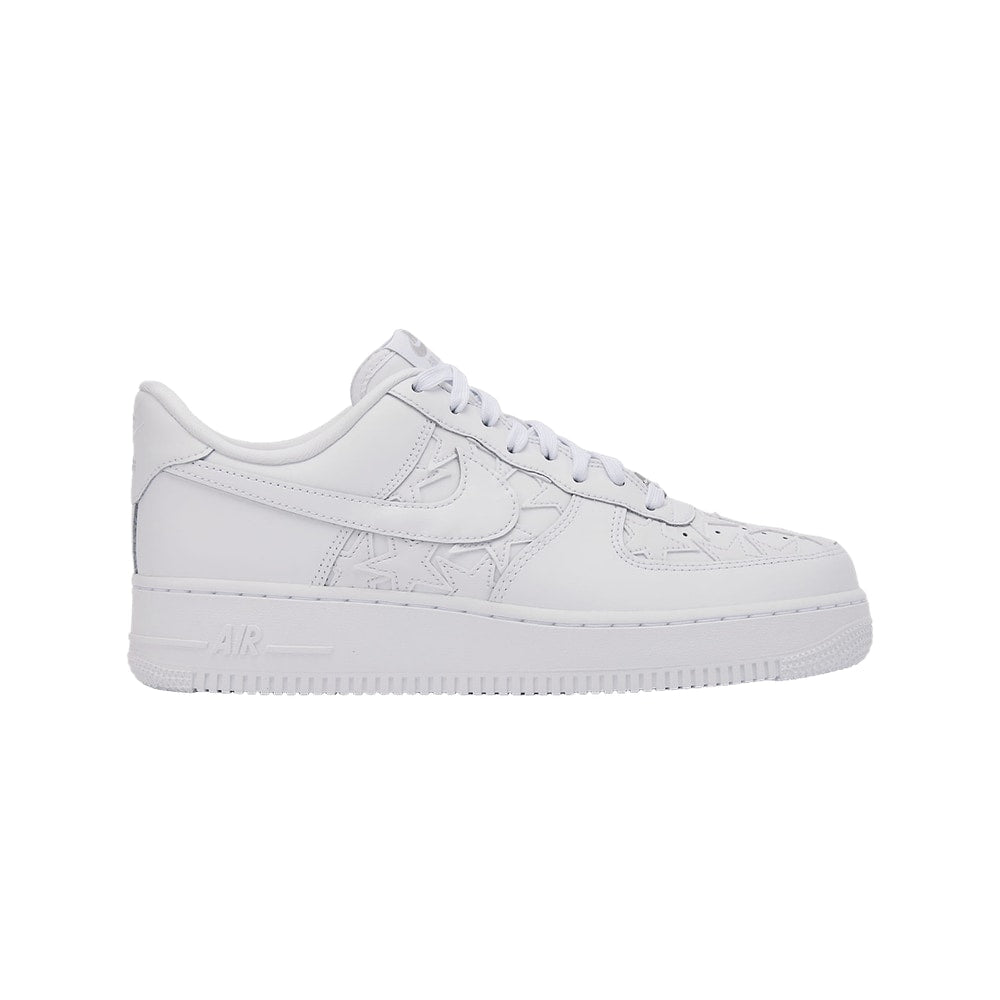 Nike Air Force 1 Low Stars Triple White White/White-Metallic Silver – adidași, argintiu
