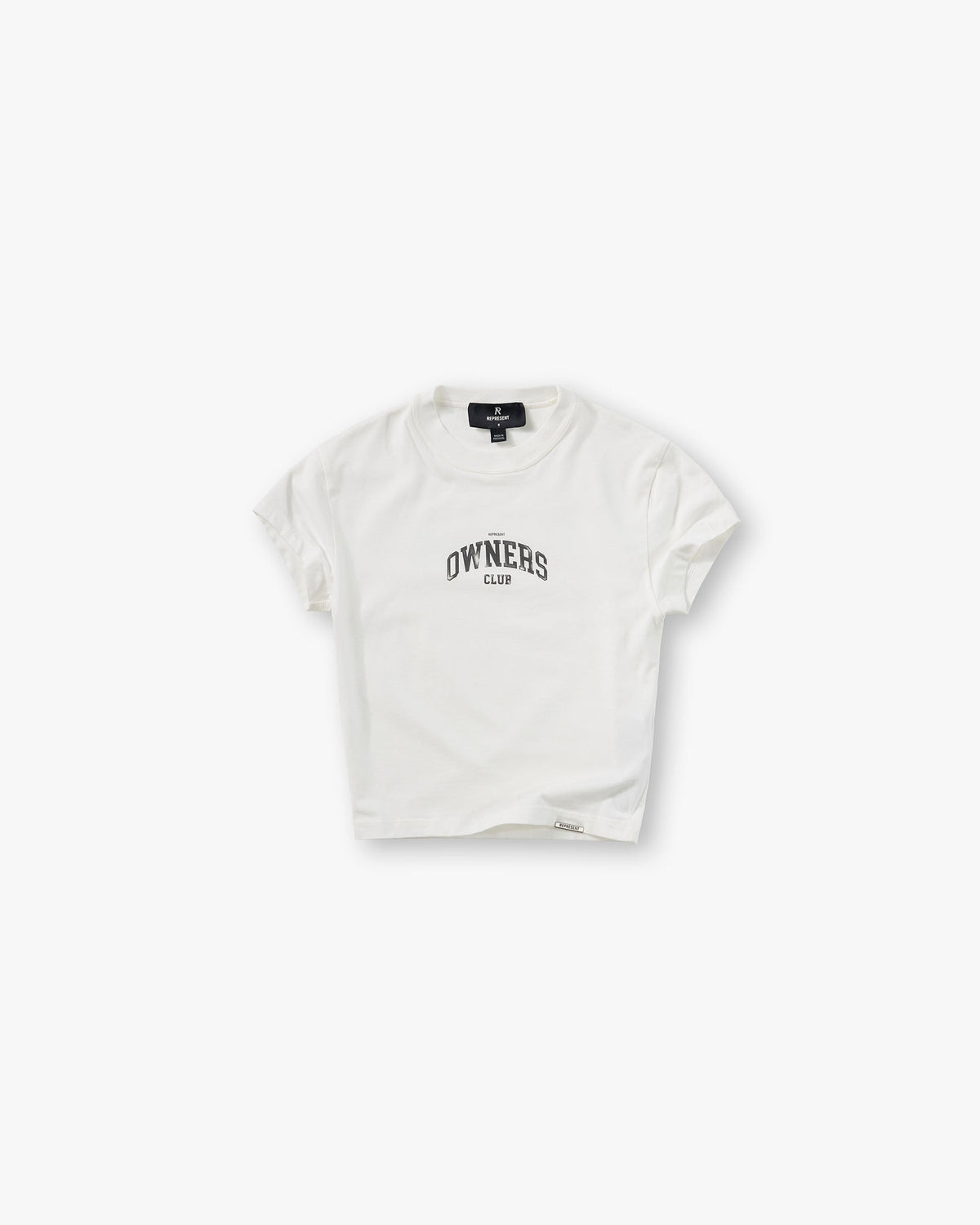Represent Owners Club Baby Tee Flat White