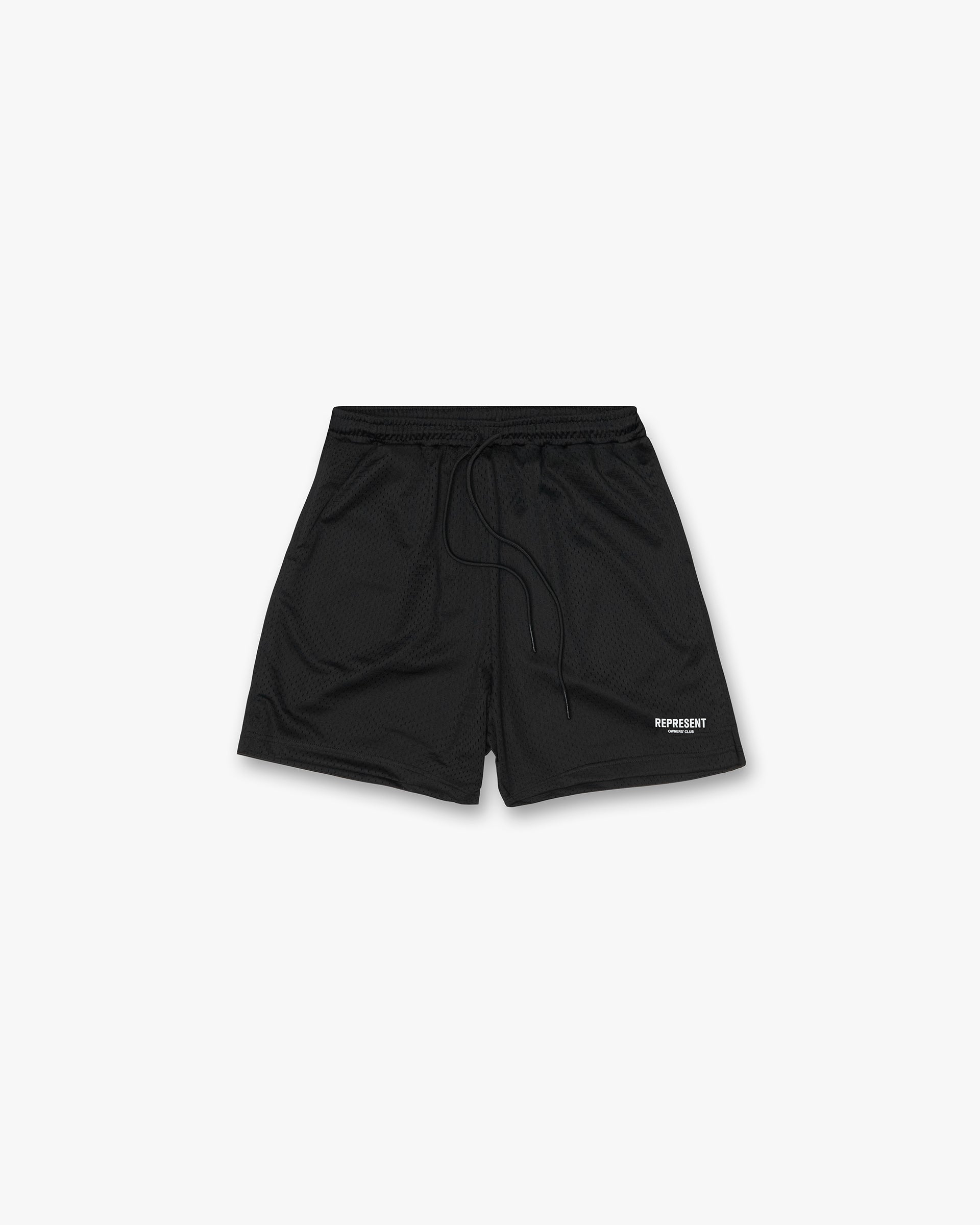 Represent Owners Club Mesh Shorts Black