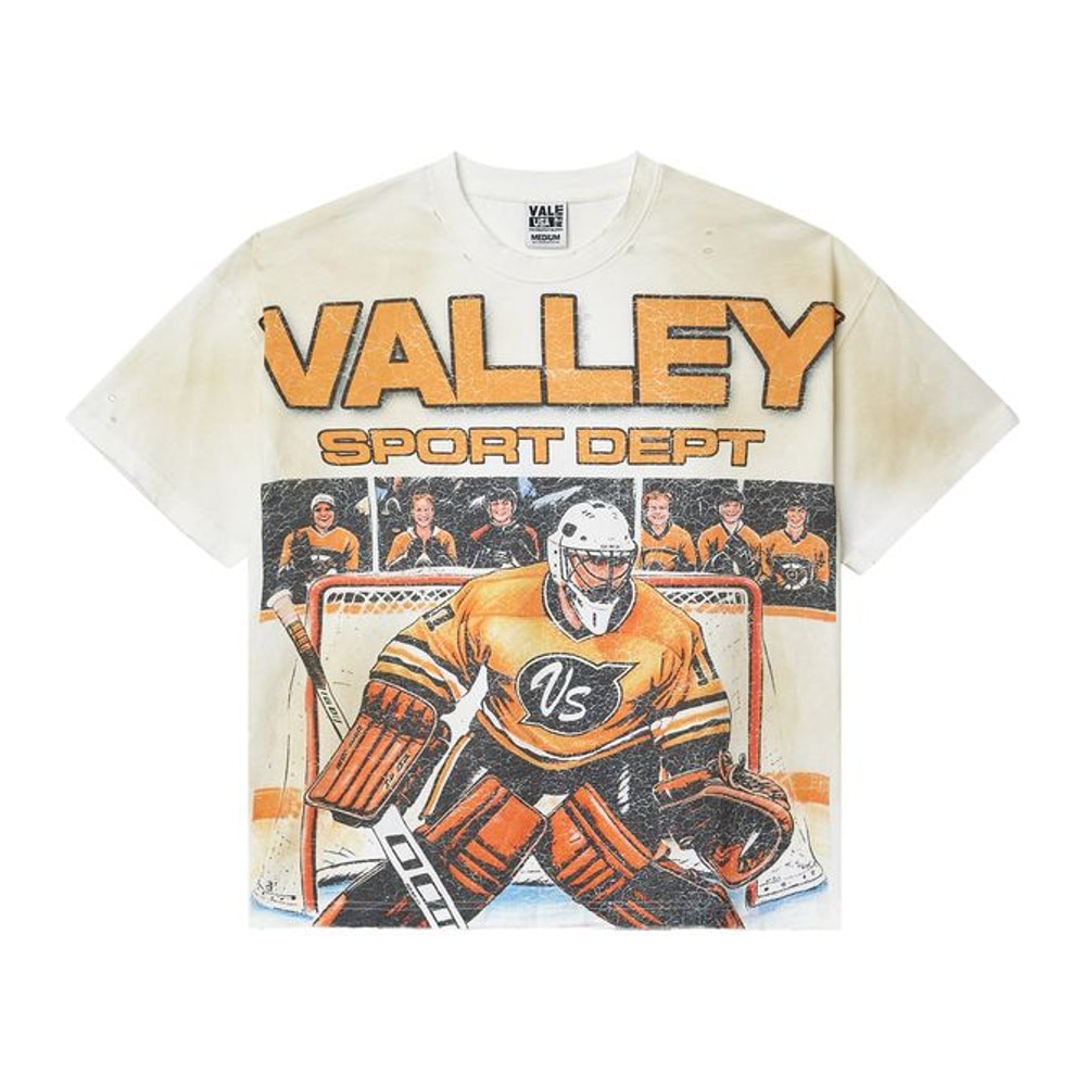 Vale Forever Hockey Goalie Tee Vintage White – tričko