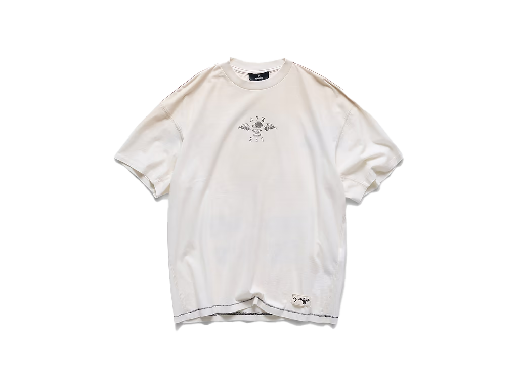 Represent 247 x Avenged Sevenfold Death Bat T-Shirt Dirty White