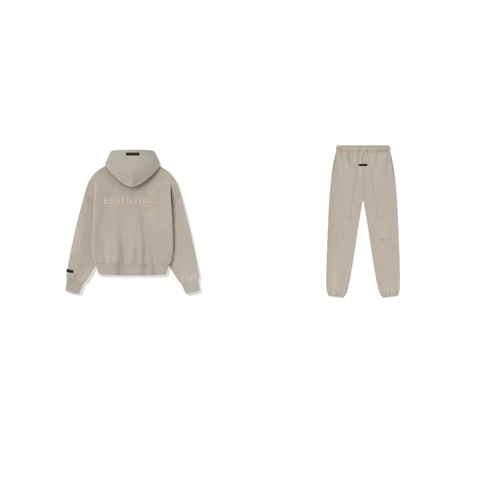 pikastore.cz - Fear of God Essentials S25 Zip-Up Hoodie Timber + S25 Sweatpants Timber SET-Bundle-pikastore.cz-pikastore.cz