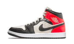 Nike Air Jordan 1 Mid Newsprint Light Orewood Brown (Femme)