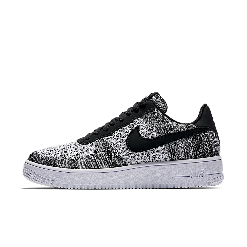 Nike Air Force 1 Flyknit 2 Black Pure Platinum-sneakers-Nike-pikastore.cz