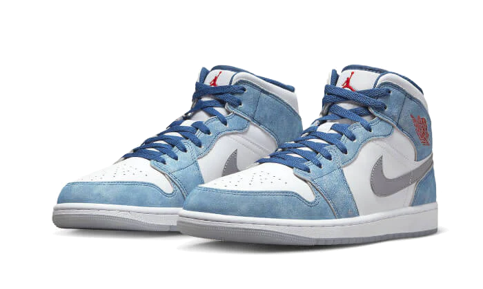 Nike Air Jordan 1 Mid French Blue Fire Red-sneakers-Air Jordan-pikastore.cz