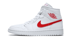 Nike Air Jordan 1 Mid White University Red
