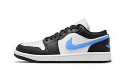 Nike Air Jordan 1 Low Black University Blue White (Дамски)