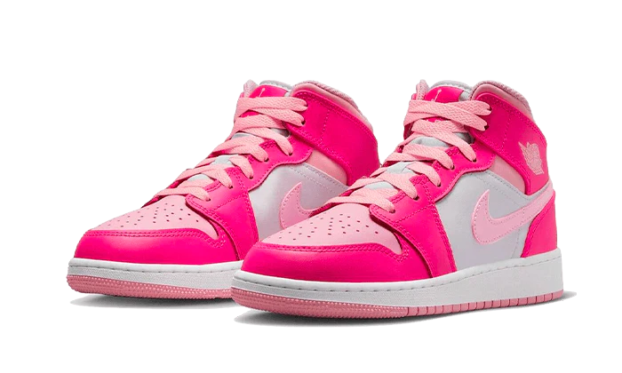 Nike Air Jordan 1 Mid Fierce Pink (GS)-sneakers-Air Jordan-pikastore.cz