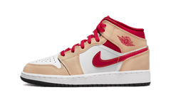 Nike Air Jordan 1 Mid Light Curry Cardinal