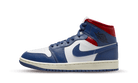 Nike Air Jordan 1 Mid French Blue Gym Red (Women's)-sneakers-Air Jordan-pikastore.cz