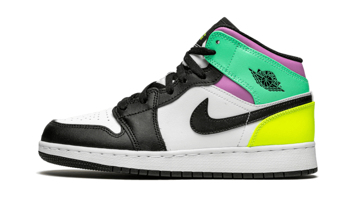 Nike Air Jordan 1 Mid Pastel Black Toe (GS)-sneakers-Air Jordan-pikastore.cz