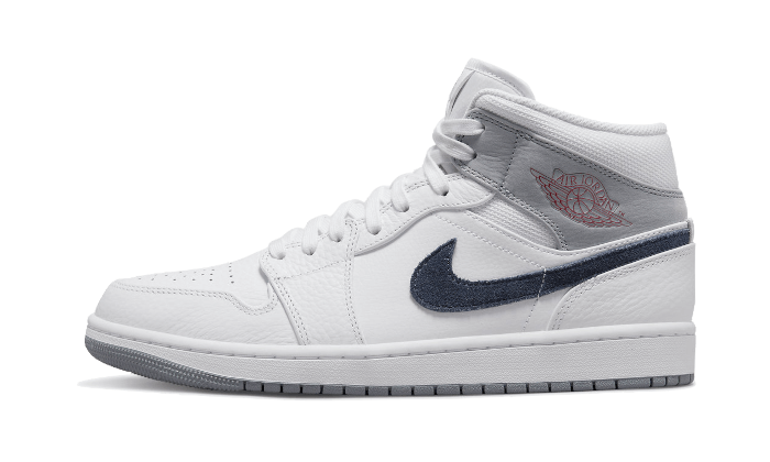 Nike Air Jordan 1 Mid Paris White-sneakers-Air Jordan-pikastore.cz