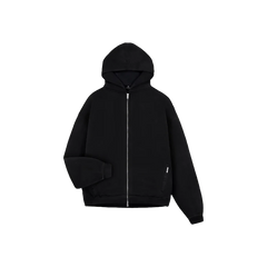 Represent Initial Oversized Zip Hoodie Black