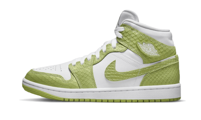 Nike Air Jordan 1 Mid Green Python (Women's)-sneakers-Air Jordan-pikastore.cz