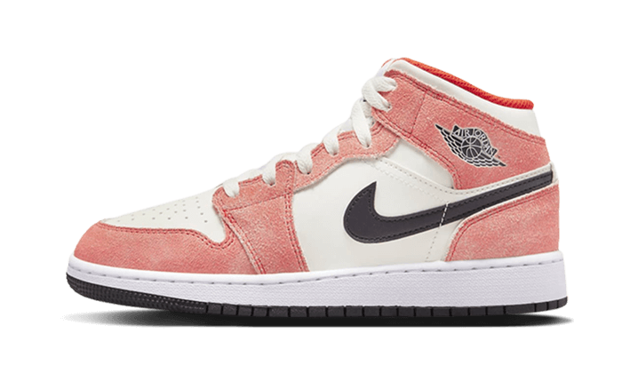 Nike Air Jordan 1 Mid SE Orange Suede (GS)-sneakers-Air Jordan-pikastore.cz