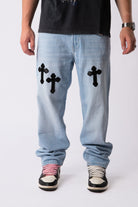 Custom Bleached Cross Jeans-Kalhoty-Custompantsprg-pikastore.cz