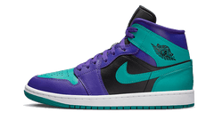 Nike Wmns Air Jordan 1 Mid Black Grape 