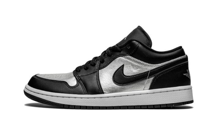 Nike Air Jordan 1 Low SE Black Metallic Silver (Women's)-sneakers-Air Jordan-pikastore.cz