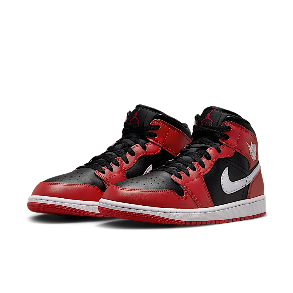 Nike Air Jordan 1 Mid Gym Red Black White-Air Jordan-pikastore.cz
