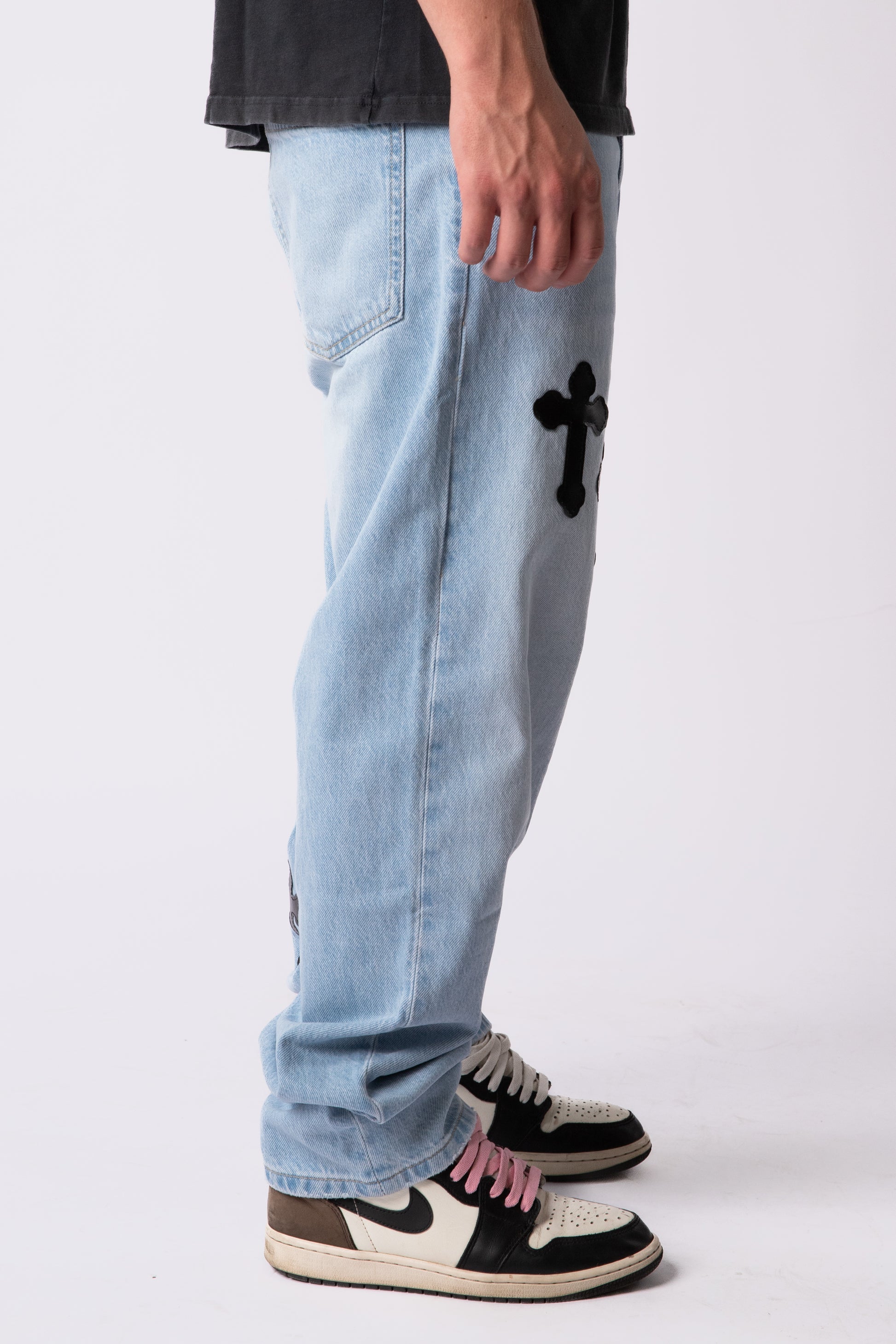 Custom Bleached Cross Jeans-Kalhoty-Custompantsprg-pikastore.cz