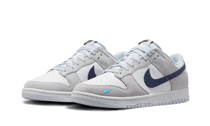 Nike Dunk Low White Grey Navy Aqua Mini Swoosh-sneakers-Nike-pikastore.cz