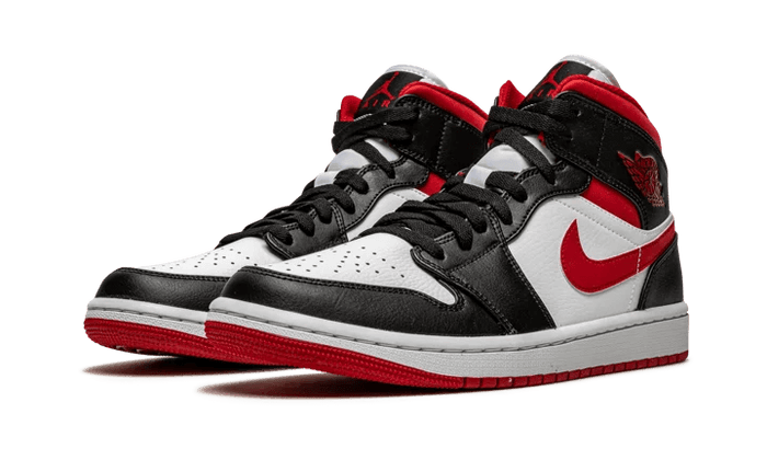 Nike Air Jordan 1 Mid Gym Red Black White-sneakers-Air Jordan-pikastore.cz