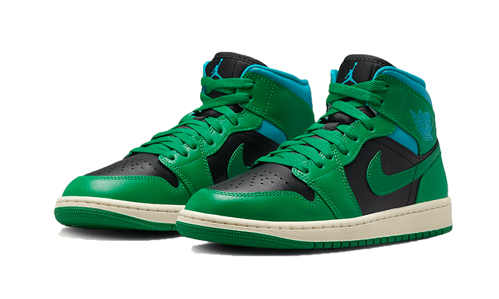 Nike Air Jordan 1 Mid Lucky Green Aquatone (Women's)-sneakers-Air Jordan-pikastore.cz