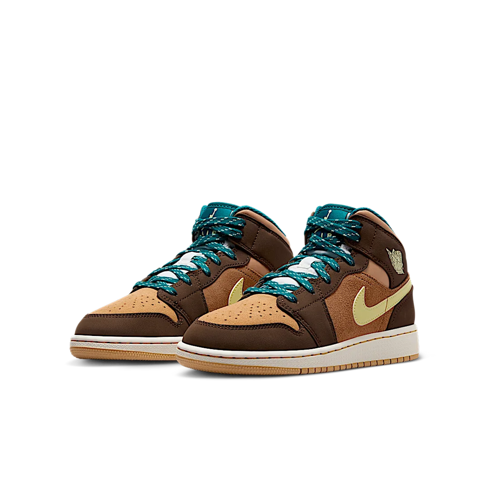 Nike Air Jordan 1 Mid SE GS Cacao Wow-Air Jordan-pikastore.cz