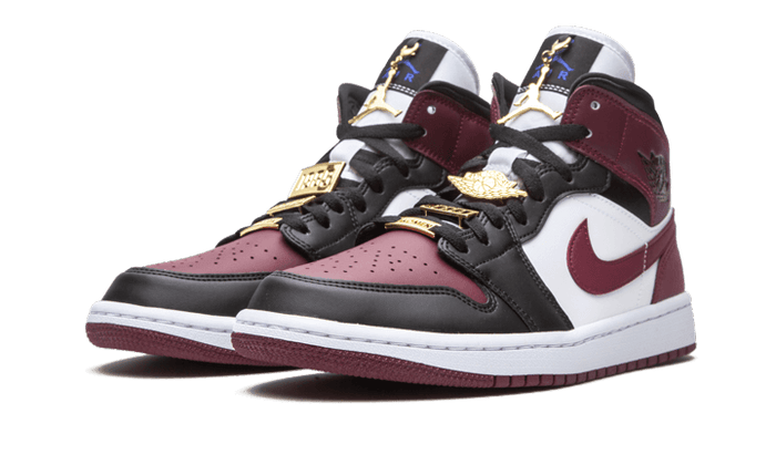 Nike Air Jordan 1 Mid SE Black Dark Beetroot (Women's)-sneakers-Air Jordan-pikastore.cz